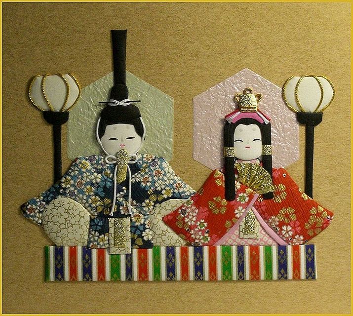 押絵 おひなさま: 風々悠々 押絵 おひなさま: 風々悠々